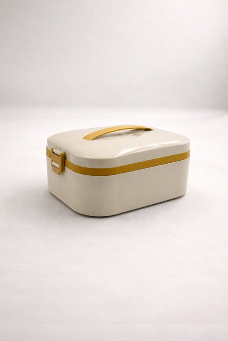 Hermia Caja de almuerzo de acero inoxidable Mostaza 650 ml Hermia Caja de almuerzo de acero inoxidable Mostaza 650 ml